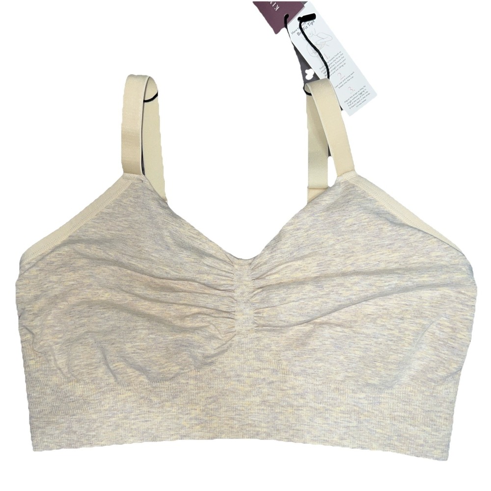 Kindred Bravely Sublime Bamboo Hands-Free Pumping Lounge & Sleep Bra L-Busty New